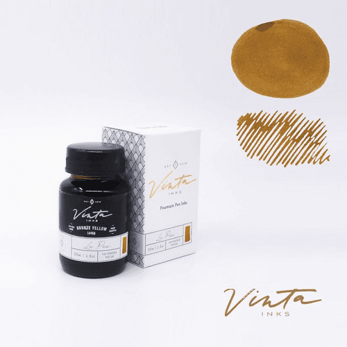 Vinta Inks - Fountain Pen Ink 30ml - La Paz (Bronze Yellow)