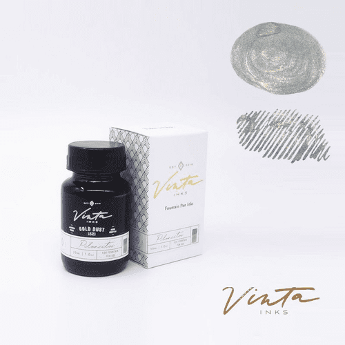 Vinta Inks - Fountain Pen Ink 30ml - Piloncitos (Gold Dust) Shimmer