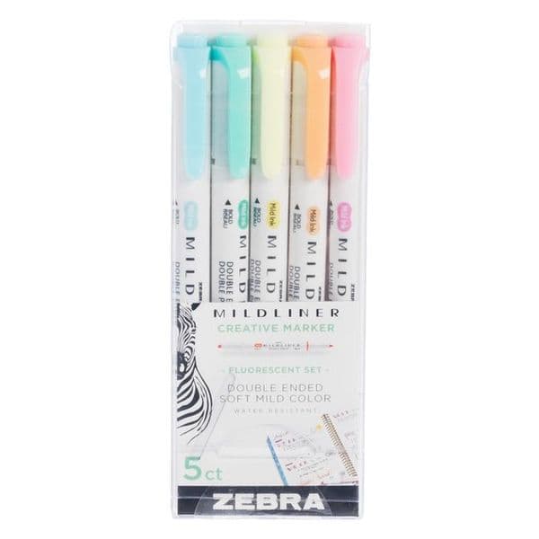 Zebra Pens - Mildliners Set - Mild & Fluorescent Set