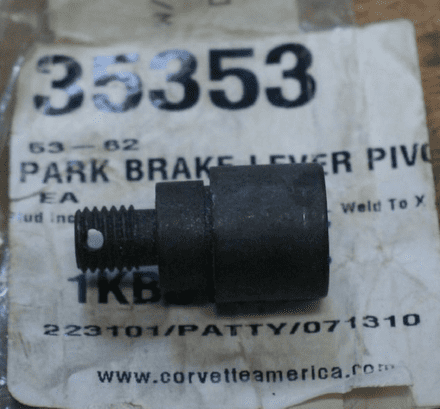1956-62 Parking Brake Lever Pivot Stud,35353,New