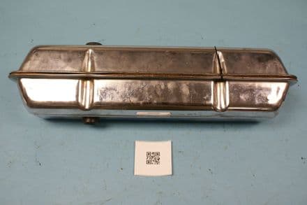 1959.-79 265-400 SBC Chrome Valve Covers Including Gaskets, Used Good