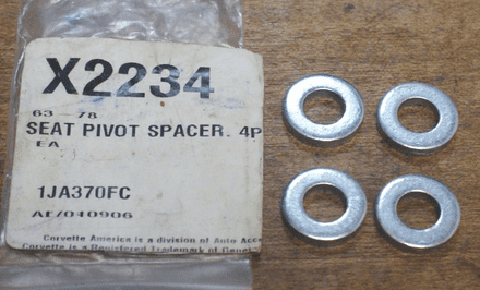 1963- 78 Seat Pivot SpacerS,X2234,New