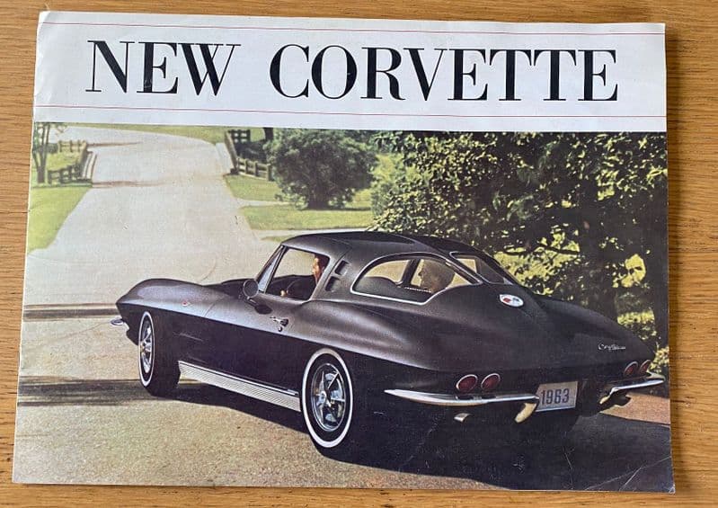1963 Corvette  8-page Colour Sales Brochure  1963 b63