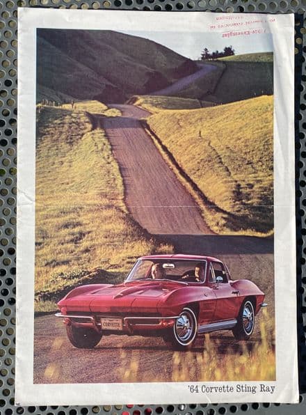 1964 Corvette Original Sales Brochure 1964