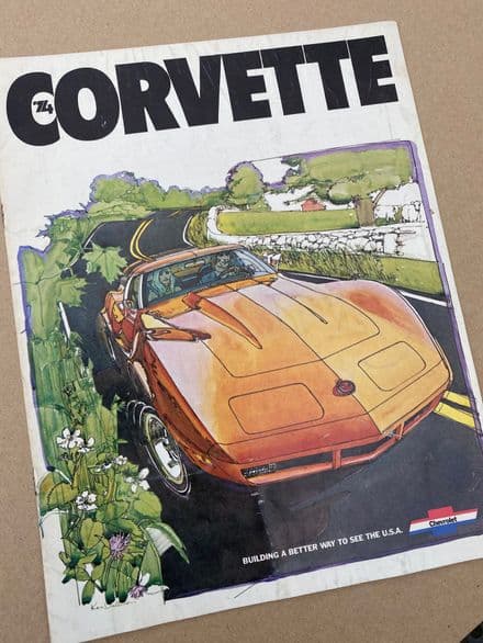 1974 Corvette Original Sales Brochure 1974 B74