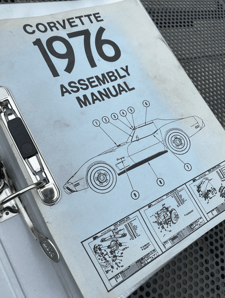 1976 Assembly Instruction Manual in binder