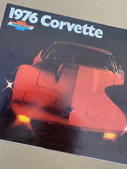 1976 Corvette Original Sales Brochure 1976  B76