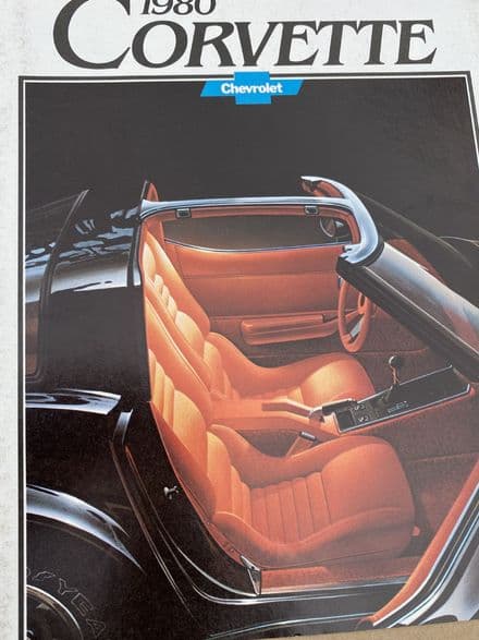 1980 Corvette Original Sales Brochure 1980  B80