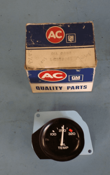 1981-1982 Corvette C3 Oil Temperature Gauge, AC Delco 8993761, New, Box C