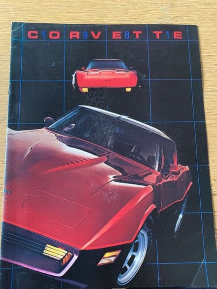 1981 Corvette Original Sales 8-page Brochure 1981  B81b used