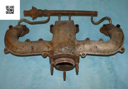1984-85 C4 LH Exhaust Manifold  with A.I.R. 10046139  Exhaust  complete with A.I.R. Manifold, Used