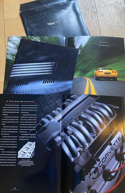 1994 C4  Corvette 36 pages  Sales Brochure   in original  black envelope