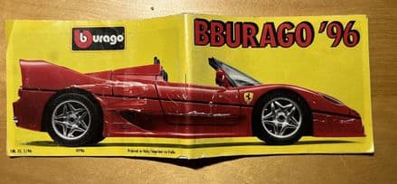 1996   B BURAGO  80 page A7  pocket-size MODEL CATALOGUE, A7 mini-BROCHURE  9796
