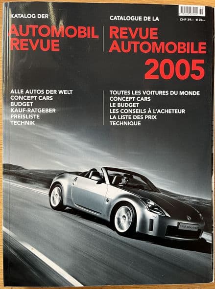 2005 Hallwag AG Automobil Revue Automobile  German- French  World Car Catalogue & Specs
