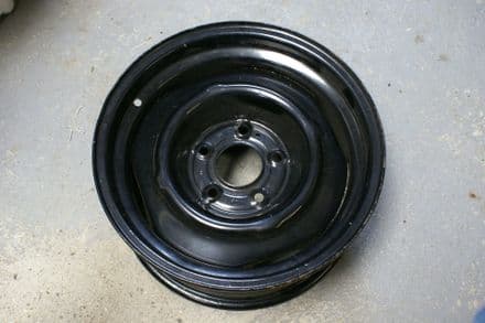 Chevy KH Steel Wheel,Black,15"x 7" ,4.25" Back Space,Used
