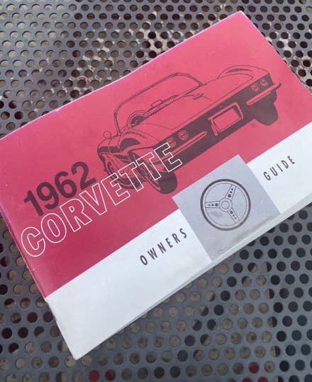 GM OEM 1962  Corvette Owner's Guide  OM-62B New Reprint GM 3798322