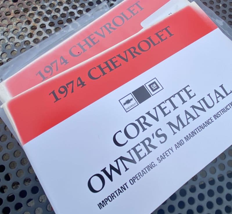 GM OEM 1974 Corvette Owner's Manual    OM-74