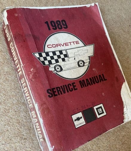 GM  OEM Shop Manual 1989 C4 Corvette ST-364-89