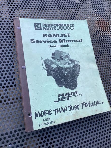 GM  OEM Shop Manual  RamJet  SBC Service p/n 88962723