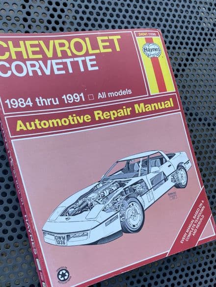 Haynes Shop Manual 1984 -1991 C4  Corvette M-24041-3