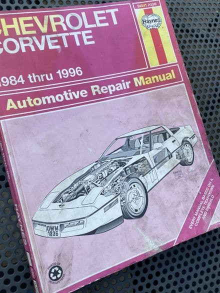 Haynes Shop Manual 1984 -1996 C4  Corvette M-24041-2