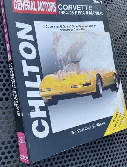 Non-GM Chilton Shop Manual 1984 -1996 C4  Corvette M-28502 -2