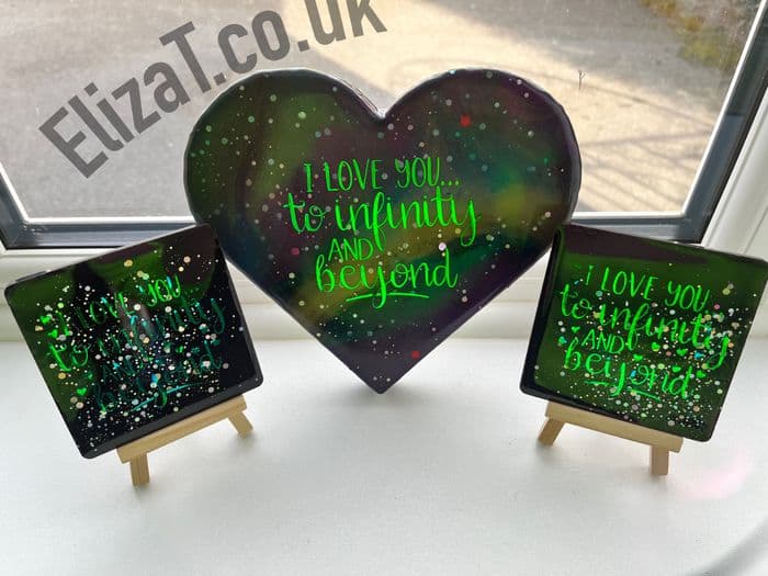 Eliza T Galaxy Set - Wall art & Coasters