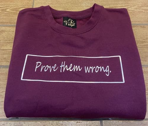 Eliza T ‘Prove Them Wrong’ Unisex Sweater - Grape