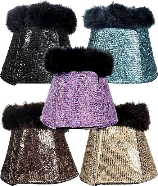HKM Glitter Over Reach Boots - Various Colours
