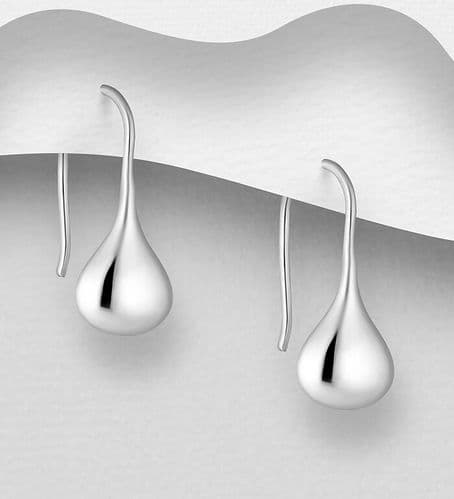 925 Sterling Silver Drop Earrings with longer hooks
