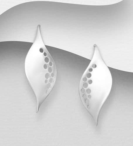 925 Sterling Silver Hand Crafted Hook Earrings