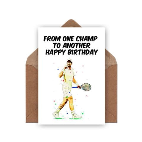 Andy Murray Birthday Card