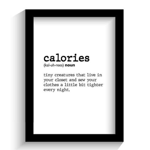 Definition Print | Definition of Calories