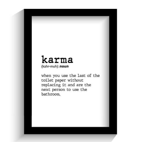 Definition Print | Definition of Karma