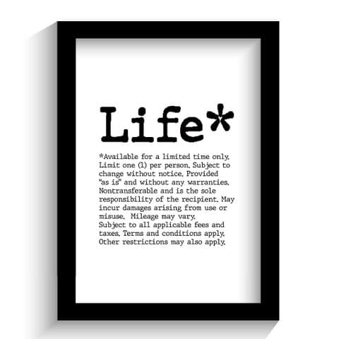 Definition Print | Definition of Life