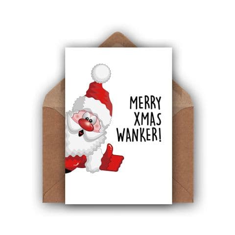 Funny Christmas Card | Christmas Wanker!