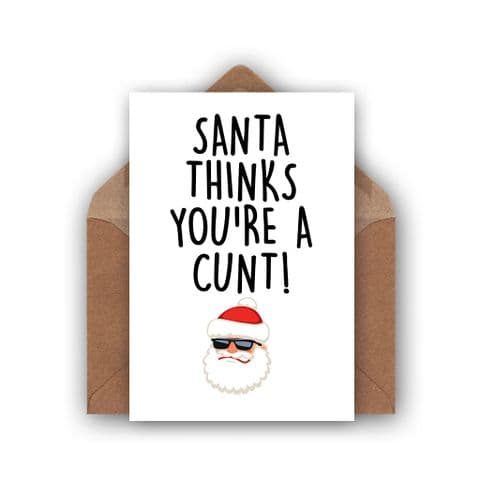 Funny Christmas Card | Santa Cunt!