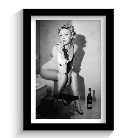 Girl on Toilet Photography Print