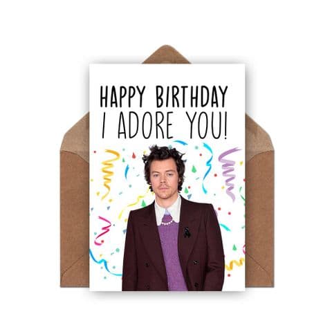 Harry Styles Birthday Card.
