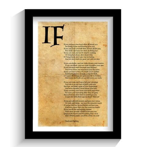 If Poem Print | Rudyard Kipling Poetry