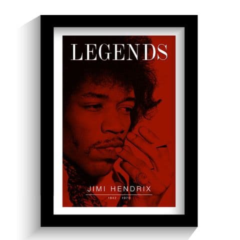 Jimi Hendrix Music Legend Print