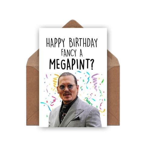 Johnny Depp Birthday Card | Megapint