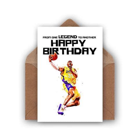 Kobe Bryant Birthday Card