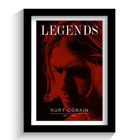 Kurt Cobain Music Legend Print