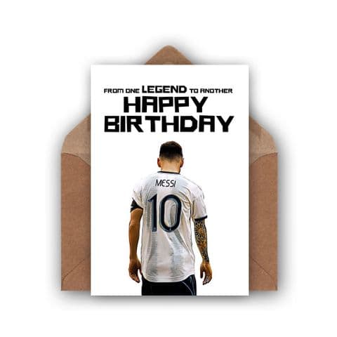 Lionel Messi Birthday Card | Argentina Birthday Card