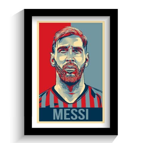 Lionel Messi Hope Style Art Print