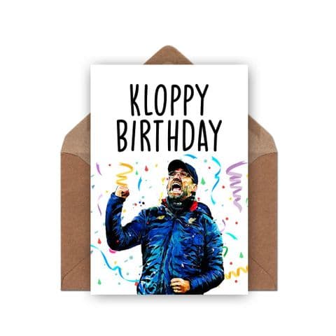 Liverpool Birthday Card | Jurgen Klopp Birthday Card