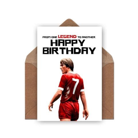 Liverpool Birthday Card | Kenny Dalglish Birthday Card