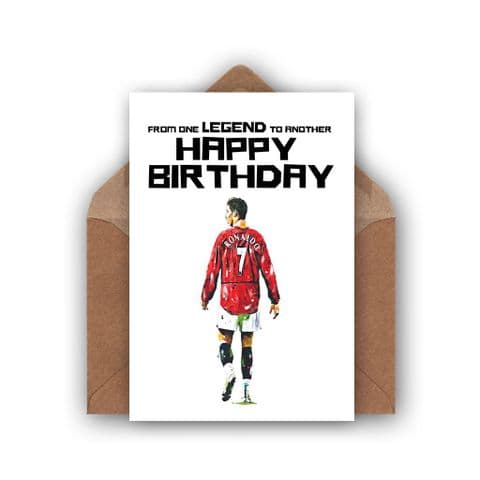 Manchester United Card | Christiano Ronaldo Birthday Card
