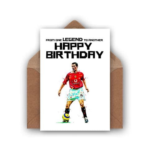 Manchester United Card | Man Utd Card | Roy Keane Birthday Card